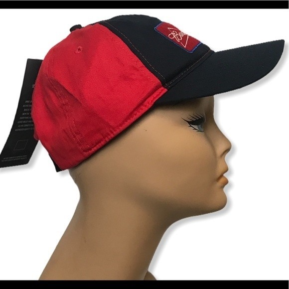 90s Budweiser Trucker Cap embroidered adjustable blue Red Logo embroidered - Picture 10 of 13